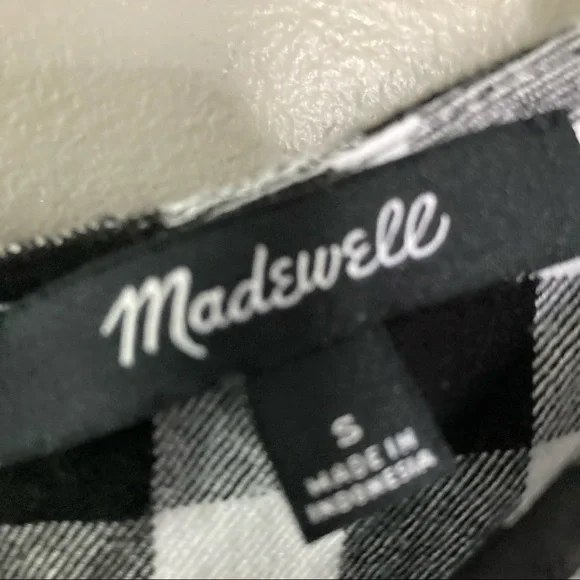 Madewell Buffalo Check Top - Picture 2 of 3